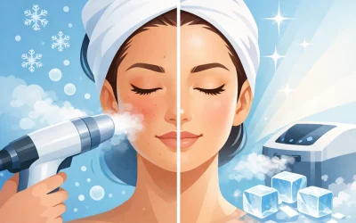 Cryo Facial Before and After Example